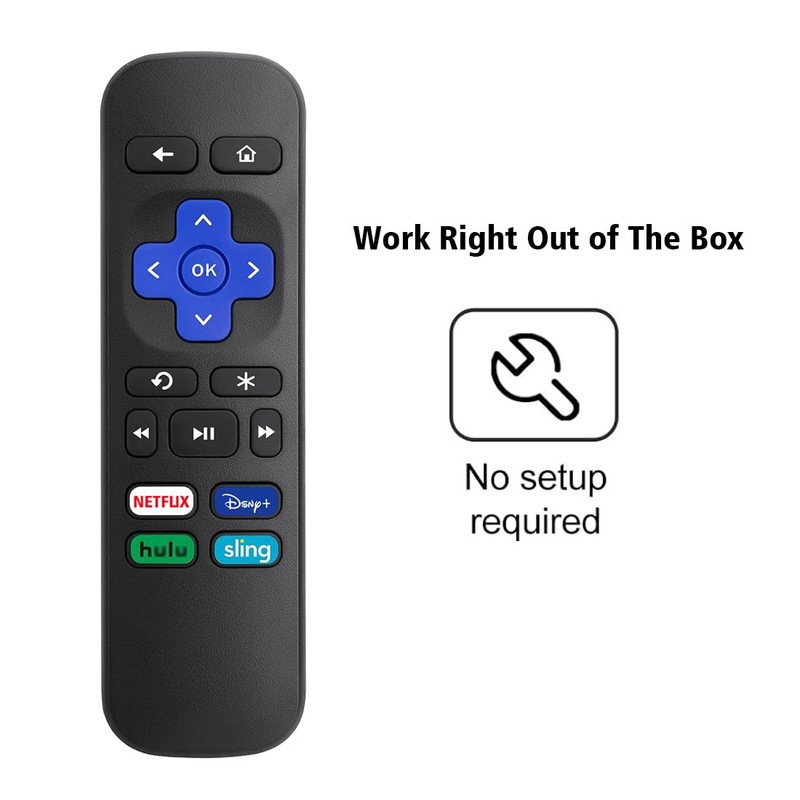 Remote Control Replacement for Roku Box, Premiere, Express, Player, for
