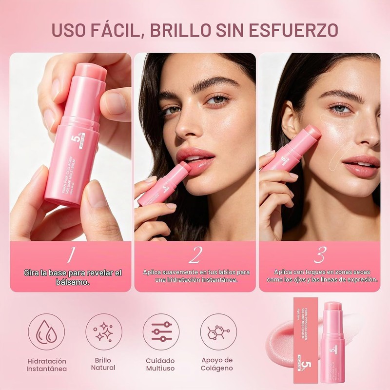 Zephyra Bálsamo Hidratante Facial en Barra con Colágeno