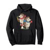 Cute Hedgehog Friends with Scarf Woodland Animals Art Pullover Hoodie