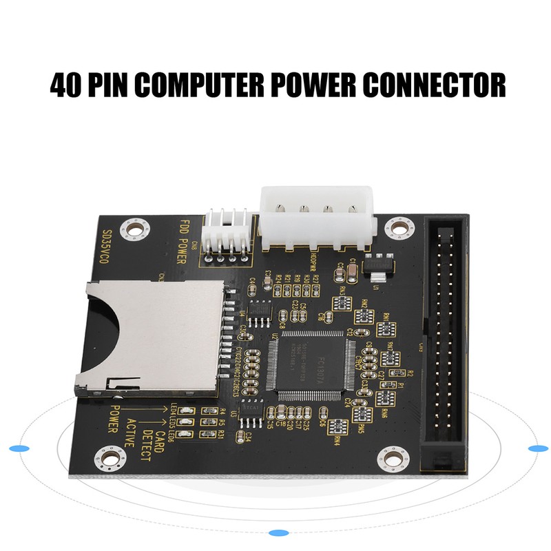 SD Memory Card To 3.5" 40Pin Male IDE Hard Disk