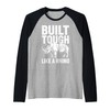Rhino Build Tough Like A Rhino Animal Raglan Baseball Tee