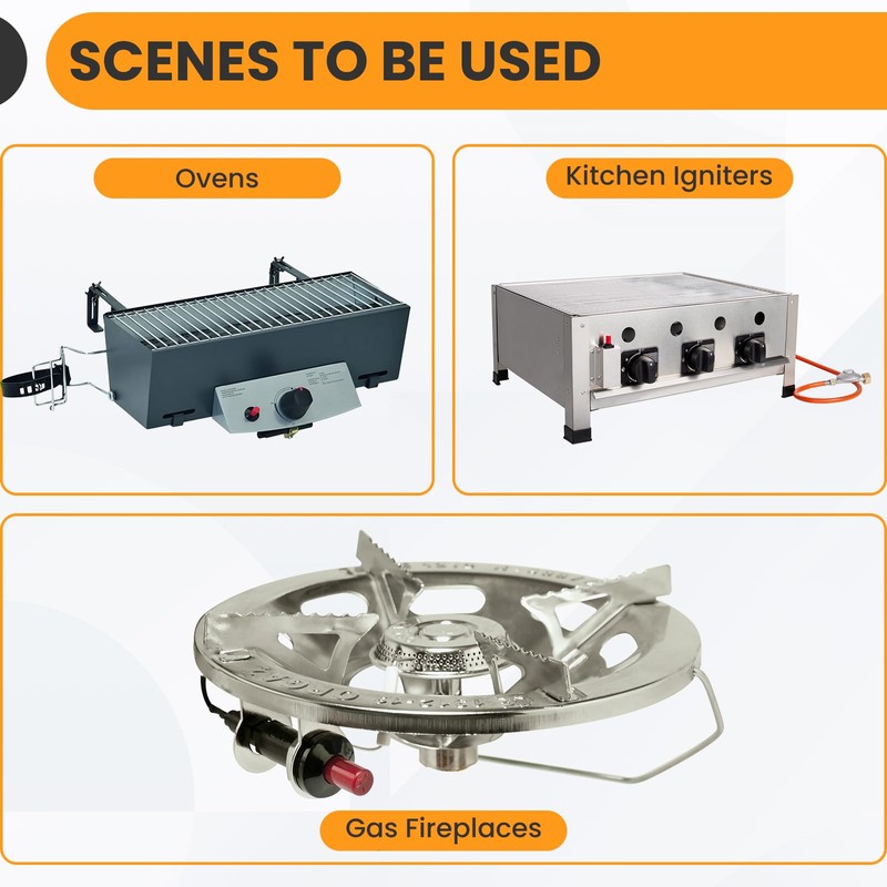 DALQUIS Push Botton Piezo Igniter, Two Outlet Plug Push Button