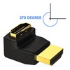 VCE HDMI 90 and 270 Degree Adapter 6-Pack, Right Angle