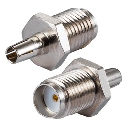 Vecys SMA Socket to CRC9 Plug Adapter 2G 3G 4G Antenna Adapter SMA Antenna Adapter 2 Pieces