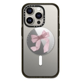 CASETiFY Snappy Grip Stand Compatible with Magsafe - Pink Organza Ribbon