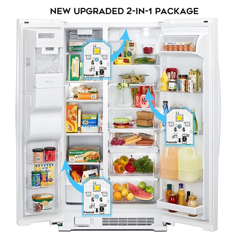 New Upgraded WR55X11132 GE Refrigerator Light Replacement Led Compatible WR55X25754