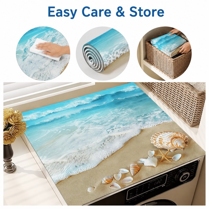 Washer and Dryer Top Mat for Laundry Room - Starfish