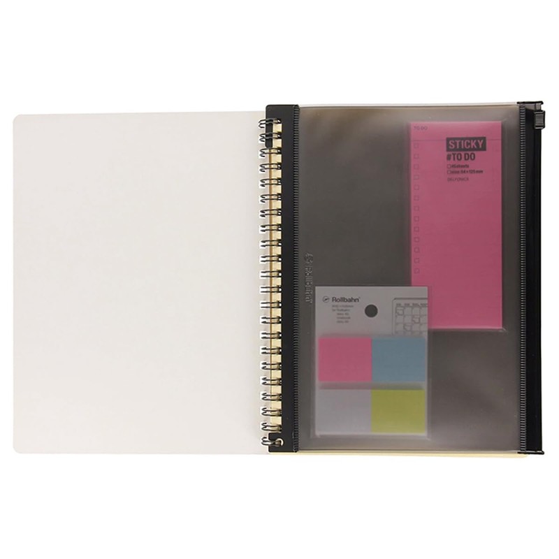 Delphonics [Set of 2] Rolburn Memo A5 with Pocket Slider