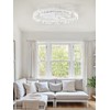 ZMISHIBO Ceiling Fans with Lights | 24 inch Low Profile