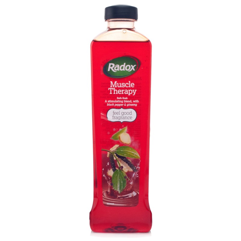  2X Radox Muscle Therapy Bath Soak 500ml Black Pepper