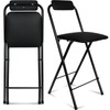 FATOLRD Folding Bar Stool with Back, 1 pcs Tall Foldable