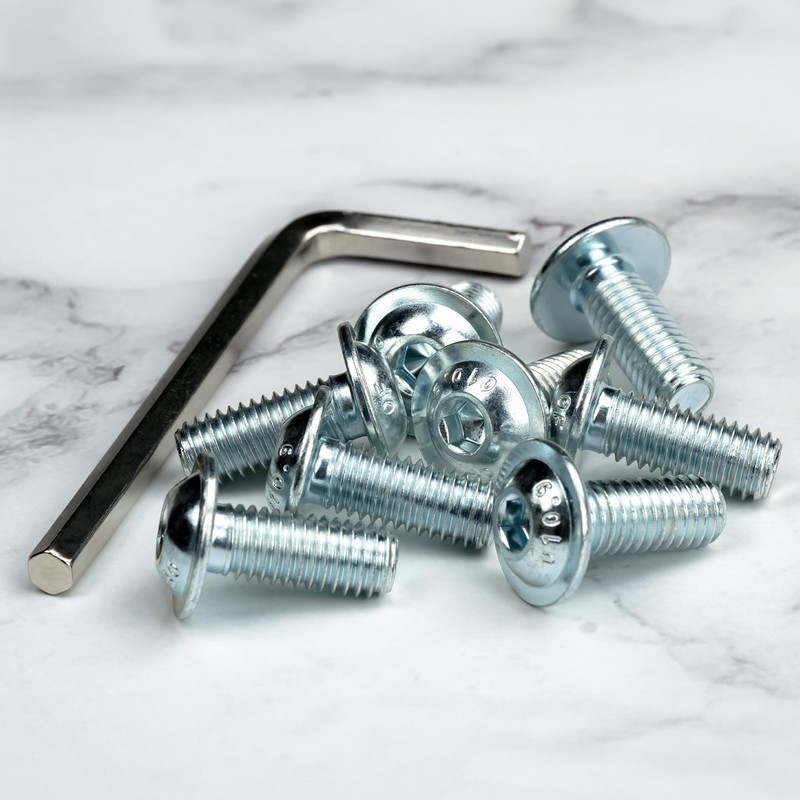 25 x pan head screws with flange and hexagon socket,