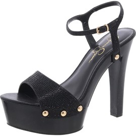 Jessica Simpson Women's Calenta Sandal-Platform, Black, 8