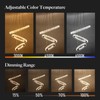AstroLuominate Dimmable Crystal LED Chandelier(3000-6500K) for High Ceiling – Remote