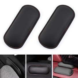 RAKSONIC 2pcs Car Floor Mats Armrest Pads and Leg Pads Hand and Leg Support Armrest Pads Leg Cushions Knee Pads Elbow Support Door Armrest Pads Seat Knee Side Pads Knee Pillow Fatigue Relief