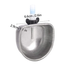 10 Sets Rabbit Drinker,Stainless Steel Drinker Drinking Water Bowl Feeding Accessories, Anti Scratch Removable Hanging Pet Cage Water Bowls Rabbit Drinking Equipment (Three Separate Bodies)