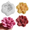Camellia Flower Succulent Candle Mold Resin Casting Silicone Molds for