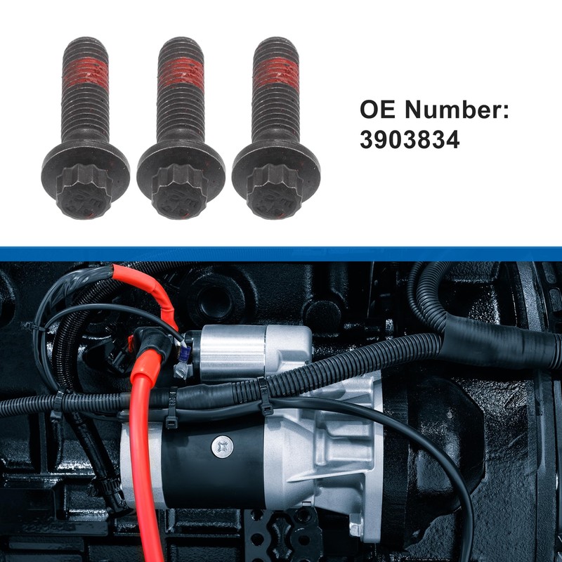 ACROPIX 3903834 Starter Mounting Bolts Fit for Dodge for Ram
