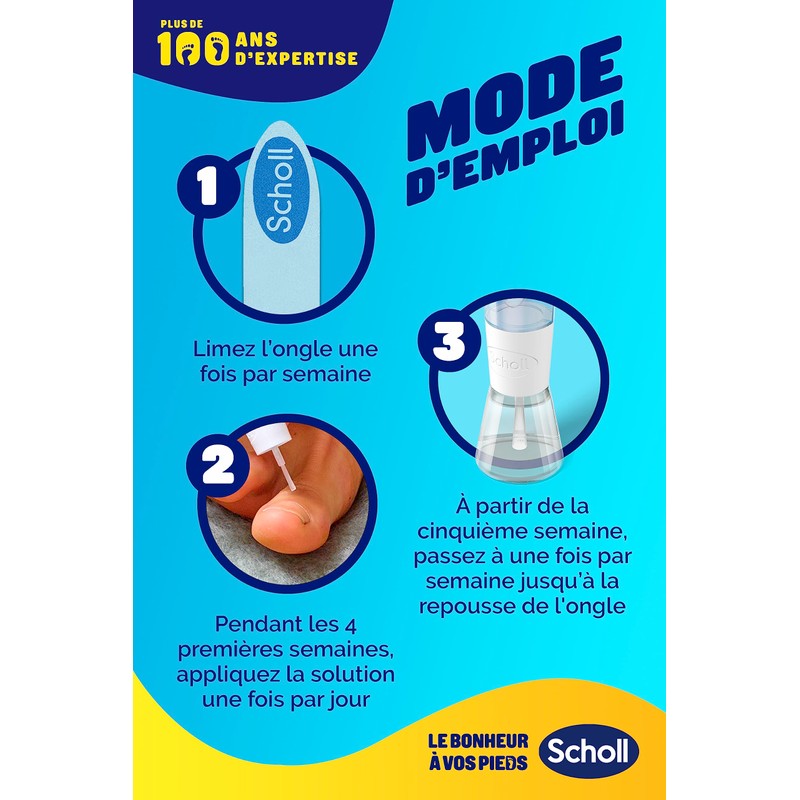 Scholl – 2-in-1-Lösung für beschädigte Nägel, von Mycoses