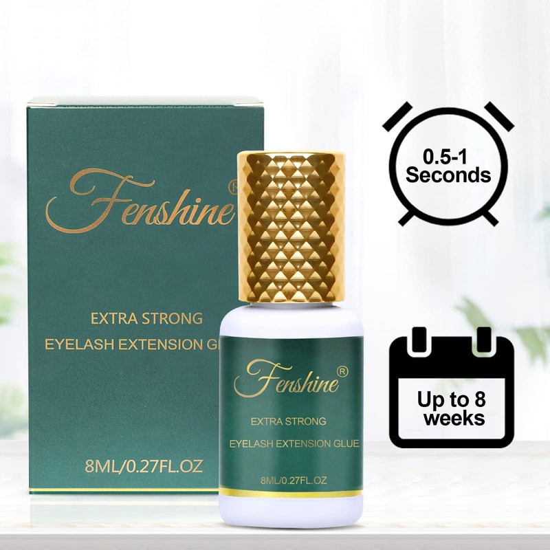 Extra Strong Eyelash Glue, Black Eyelash Glue for Eyelash Extensions