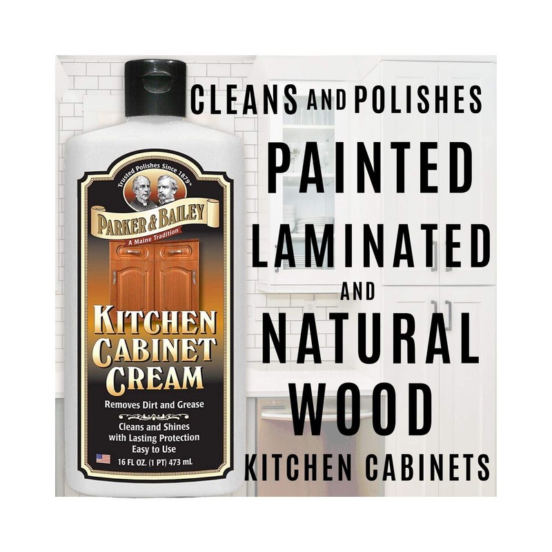 Parker and Bailey Kitchen Cabinet Cream-Wood Cleaner-Grease Remover 16 oz