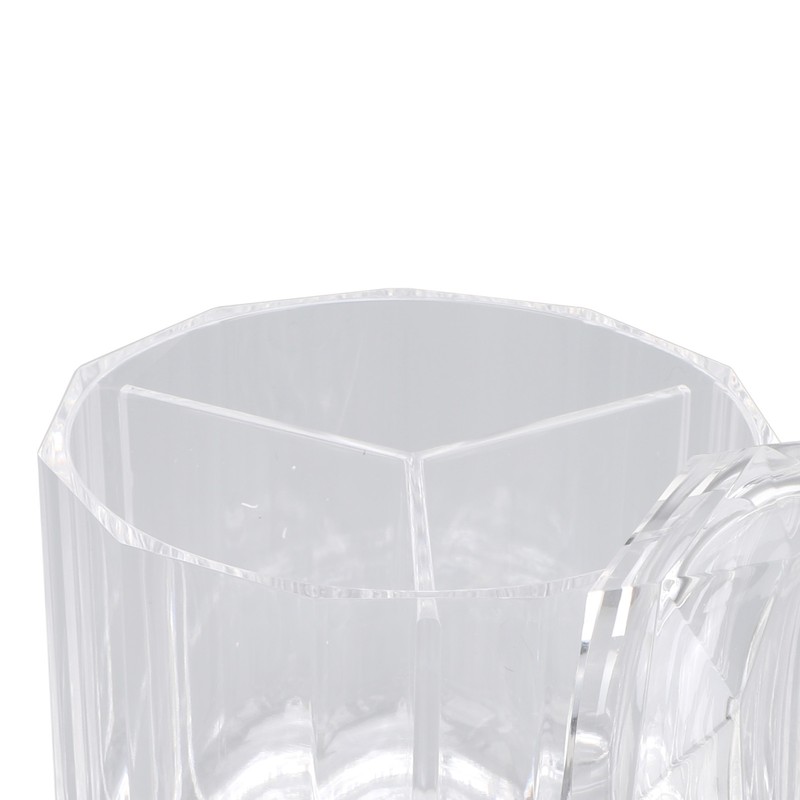 Cotton Swab Holder with Lid Clear Dust Proof Waterproof 3