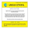 Lingui-Sticks Language Learning Stickers - Educational Stickers to Learn Spanish
