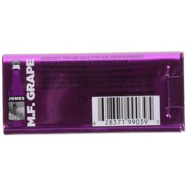 JONES Soda Carbonated Candy, Grape, Pack of 8