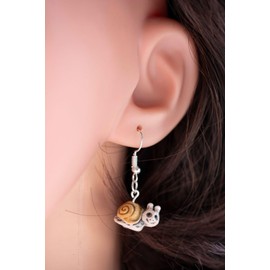 Miniblings Frog Earrings Frogs Fairy Tale Prince Princess Green Sitting - Handemade Fashion Jewelry - Silver Plated