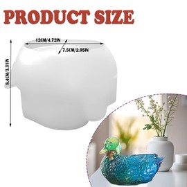 Duck Shape Storage Bowl Mold,Silicone Jewelry Box Molds for Epoxy,Duck Silicone Molds for Resin Ornaments Candle Holder, Jewellery Storage Boxes