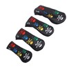 4Pcs Skull Golf Club Head Covers Golf Club Headcovers Colorful