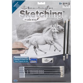 ROYAL BRUSH SKBN-20 Sketching Made Easy Kit, 9-Inch by 12-Inch, Running Free