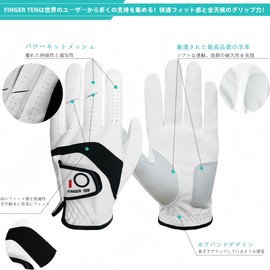 Golf Gloves Men Left Hand Right Hand Leather Value 6 Pack Suitable for Right Hand Left Hand Golfers Golf Gloves for Men All Weather Grip 23 24 25 26 27 cm (24, For Left)