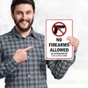 Tennessee No Firearms Allowed Sign, 10x7 Inches, Rust Free .040