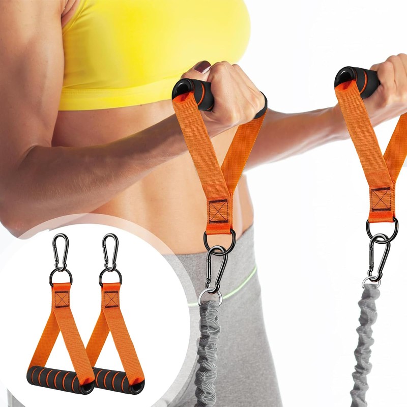 flintronic Resistance Bands Handle, Exercise Band Handles Cable Machine Attachment,