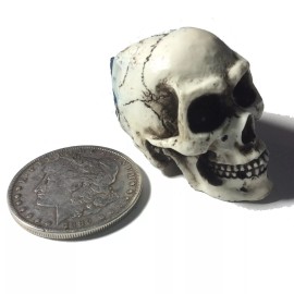 BawdyPartz  Skull Cue Chalker Pool Billiards Pocket Holder Chalk Stick 30-Ch Made in USA