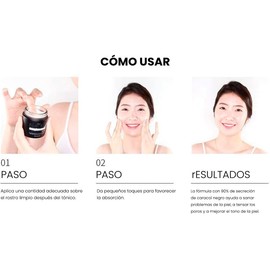 MIZON Crema Hidratante Facial Black Snail All In One 75 ml – Con 90% baba de caracol negra – Skin care coreano para textura uniforme y luminosidad para todo tipo de piel