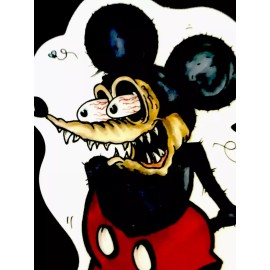 RAT FINK STICKER “MOUSE FREAK NO SHOES” 2 3/4 x 4” UV GLOSSY VERY COOL!!!