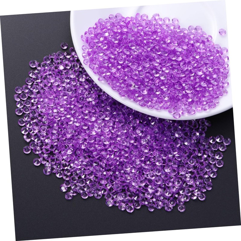 Abaodam 2000pcs Acrylic Crystal Gems Flat Back Rhinestones for Nail