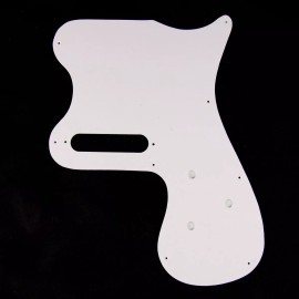 mLaval Guitar Parts Custom Guitar Pick Guard Fits Epiphone Olympic 1-Pickup ,1Ply White