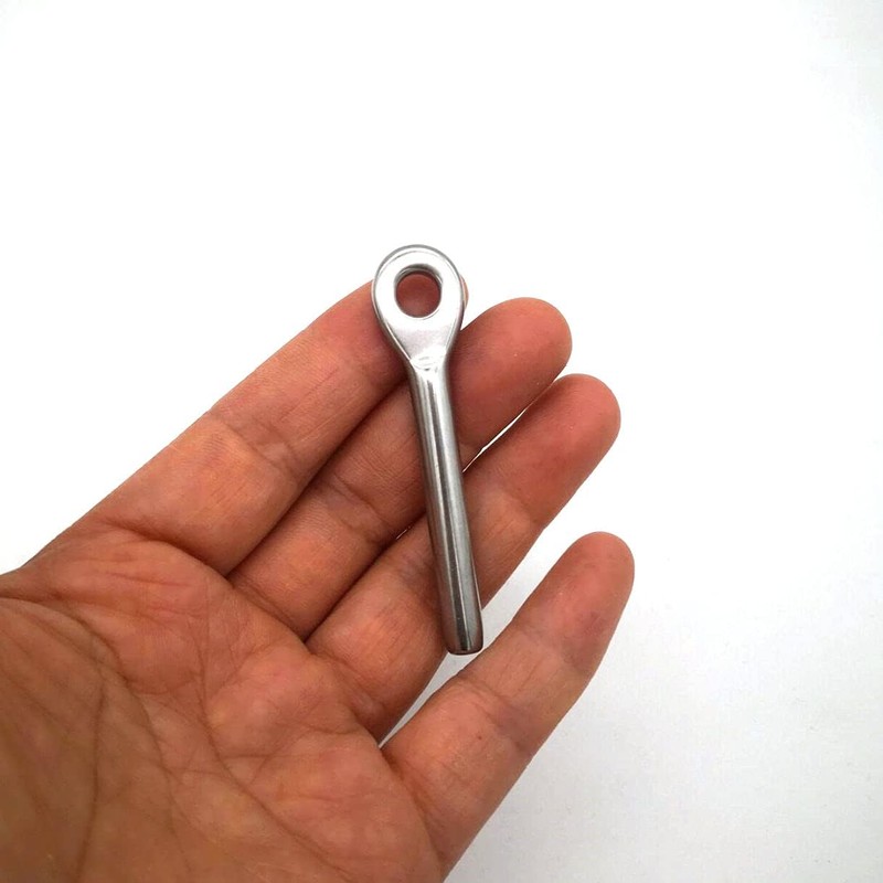 JY-MARINE Stainless Steel 316 Marine Eye End for 1/8",5/32",3/16" Diameter