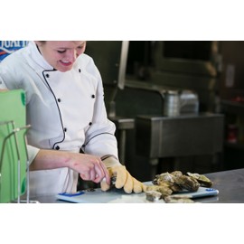 San Jamar 1000 Rubber Oyster Shucking Glove with Cotton Lining (Pack of 2),Yellow