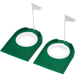 Baluue 2pcs Putting Cup With Flag - Indoor Putting Hole Golf Training