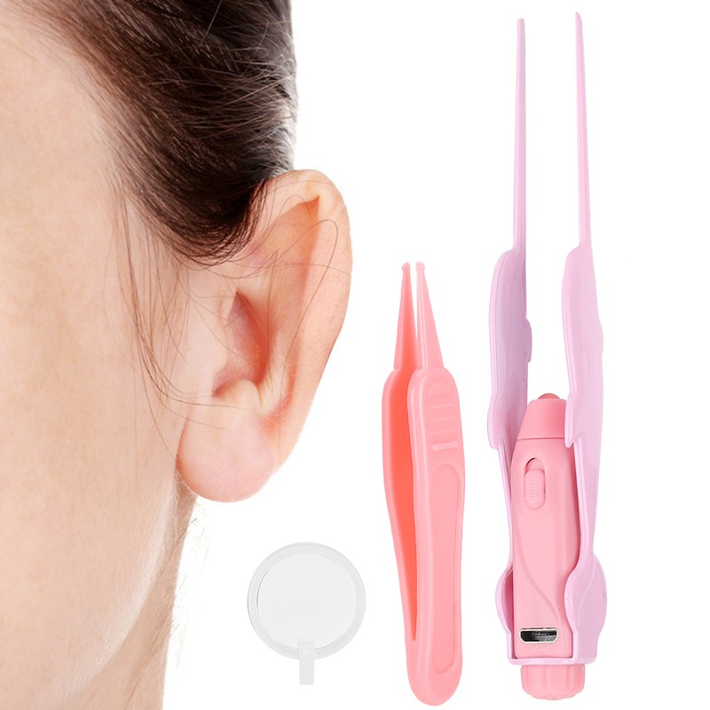 Ear Cleaning Tool Set USB Rechargeable Ear Cleaner Tweezers with