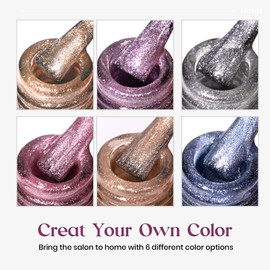 MIZHSE Cat Eye Gel Nail Polish with Magnet Stick Smoothies Wide Cat's Eye Magnetic Gel Nail Polish Soak Off UV LED Ideal for Nail Art Design