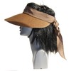 Cool4 A57 Women's Straw Visor with Linen Headband Sun Hat