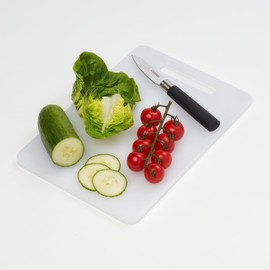 Chef Aid White Poly Chopping Board, Measuring 35cm x 25cm x 0.9cm