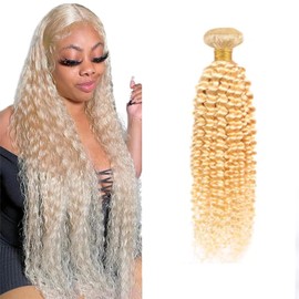 24 Inch 613 Blonde Water Wave Human Hair Blonde Bundles Human Hair Hair Bundles Weave Bundles Human Hair