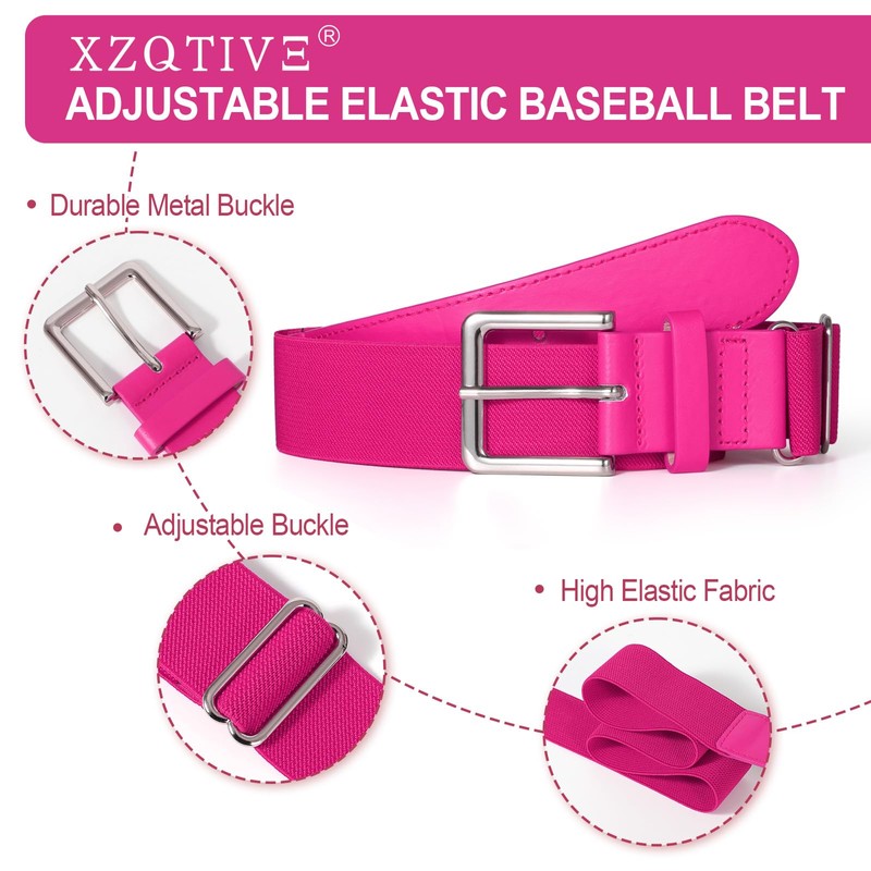 XZQTIVE Baseball Belt and Socks Combo Set Adjustable Softball Belt