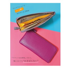 JULLY AND SHUSHU DR2-FL Long Wallet, L-Shaped Zipper, Women's, Genuine Leather, Present, Gift, Long Wallet, Long Wallet,, blue green